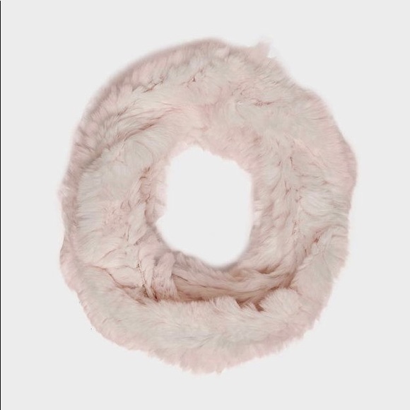 Adrienne Landau Rex Rabbit Pink Infinity Scarf - Picture 2 of 5